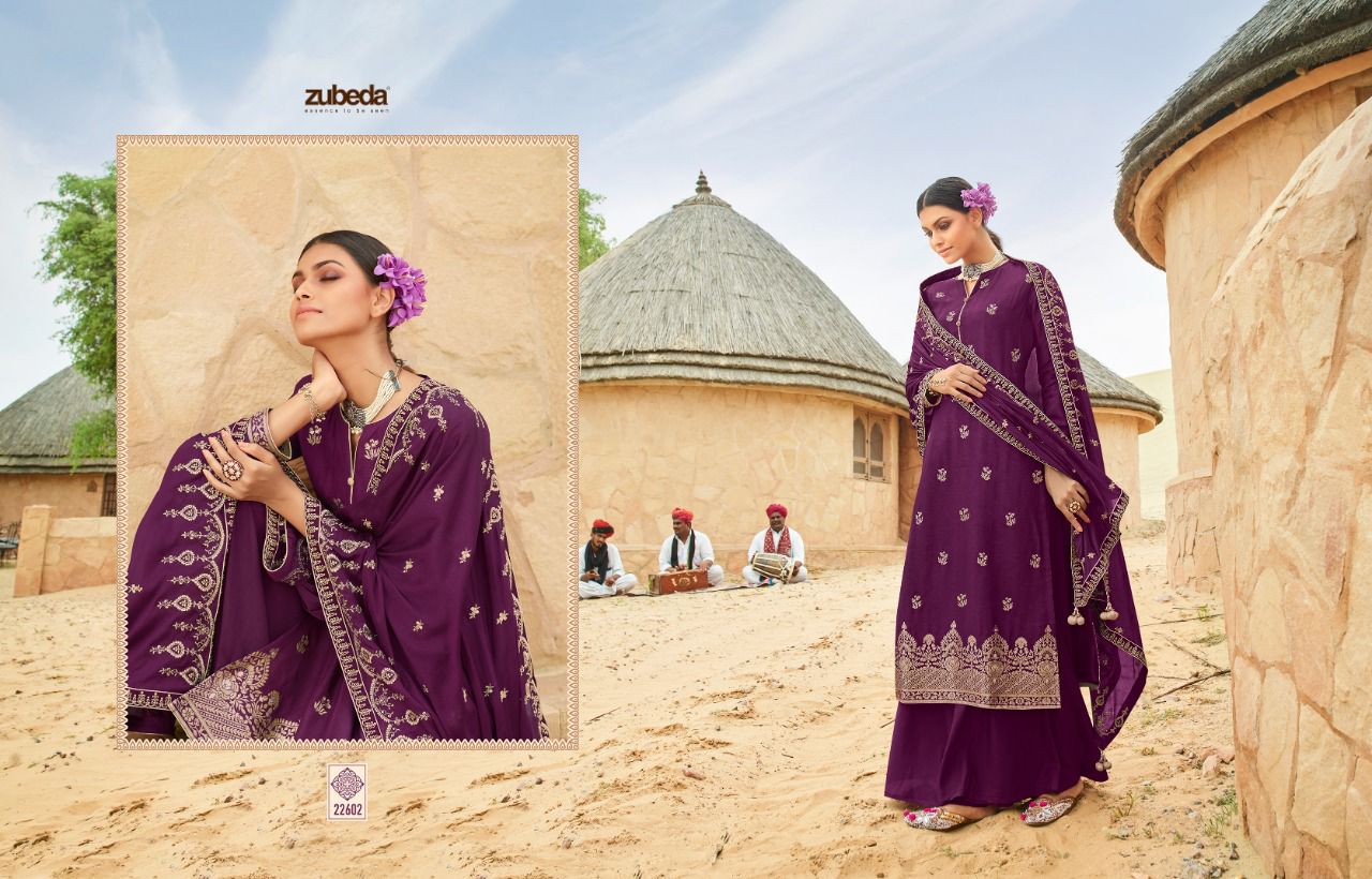 Inaya By Zubeda Dola Jacquard Embroidery Salwar Kameez Wholesale Price In Surat
